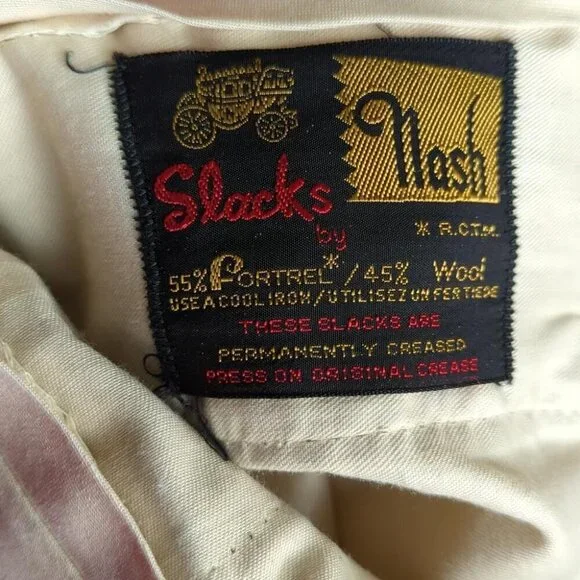 Mid Century Green Dress  Pants - Picture 5 of 9